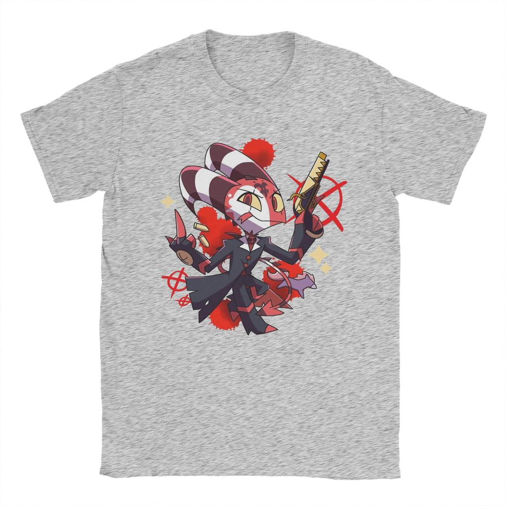 Mens TShirt Helluvas Bosses Cartoon Novelty Cotton Tee Shirt Short Sleeve T Shirts Crewneck Clothes Plus Size