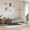 VidaXL Metal Bed Frames with Headboard/Footboard, Slat Base, Adult Bed, Double Bedroom Bed 376567