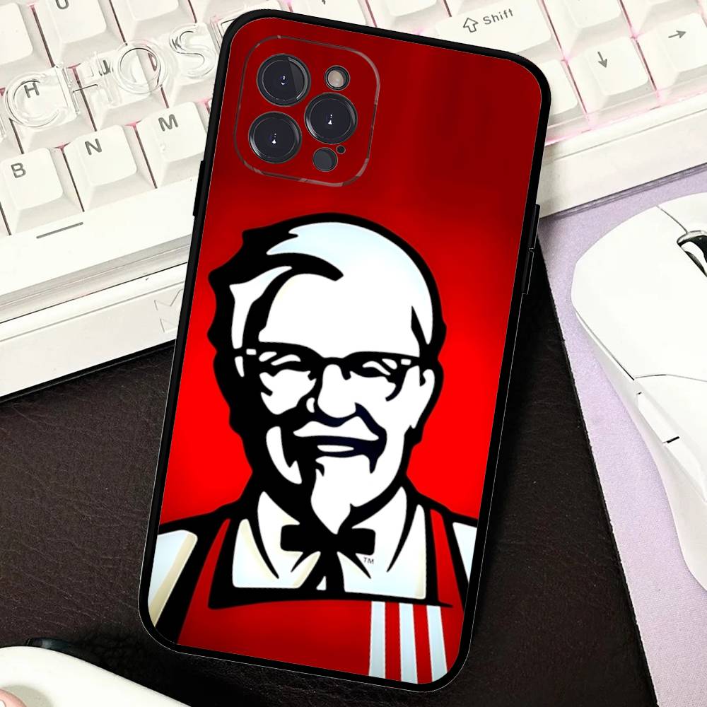 

Fried Chicken Burger K-K-KFC Phone Case For IPhone 16 17 Air 15 14 13 12 11 Pro Max 16E Plus Fundas iPhone 15pro max