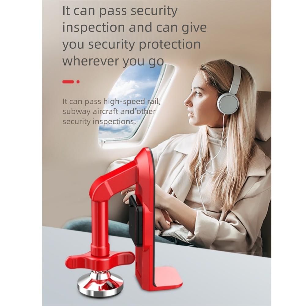 Personal Protection Door Lock Brace Adjustable Non-Slip Door Jammer Alarm Door Stopper  for Women