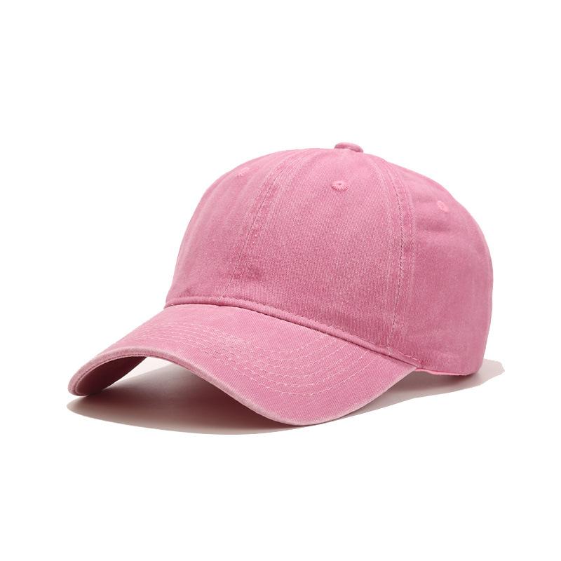 Retro Solid Color Washable Baseball Cap Summer New Women Men Hats Sunscreen Hats Cotton Outdoor Sport Running Visor Casual Cap