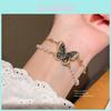 Butterfly Fashion Jewelry Bracelet With Gold Plating And Faux Pearl For Elegant Women