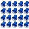 Cciyu 20x B8.5D 1SMD 5050 Car Blue LED Instrument Indicator Light C5W Side Interior Lamp Bulb