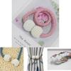 Elegant Magnetic Curtain Tiebacks With Braided Ball Buckle For Stylish Drapery