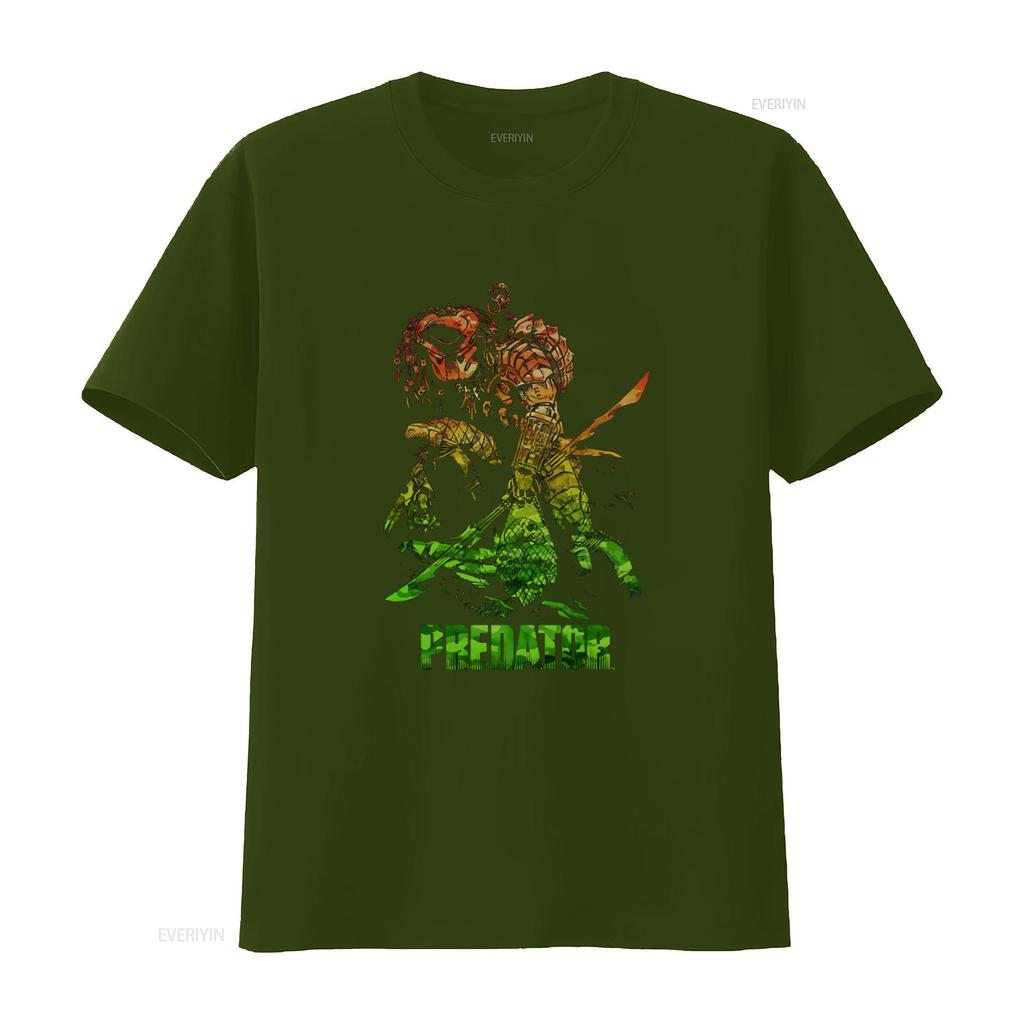 Predator Camo T Shirt Licensed Sci Fi Alien Movie Retro Classic Black vintage Washed fashion Slightly designer clothes Unisex