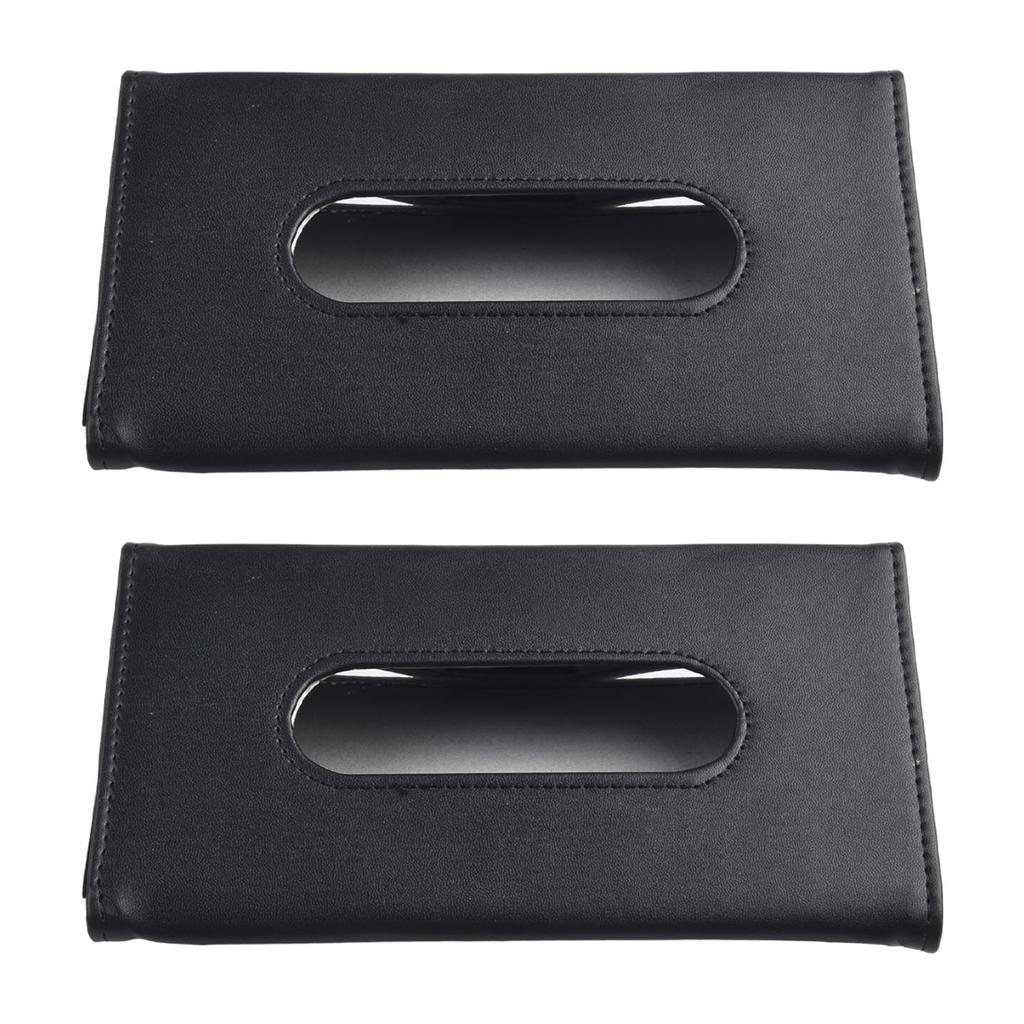 Keep Tissues Within Reach Car Interior Tissue Holder Stylish PU Leather Space Saving Design Suitable for All Cars