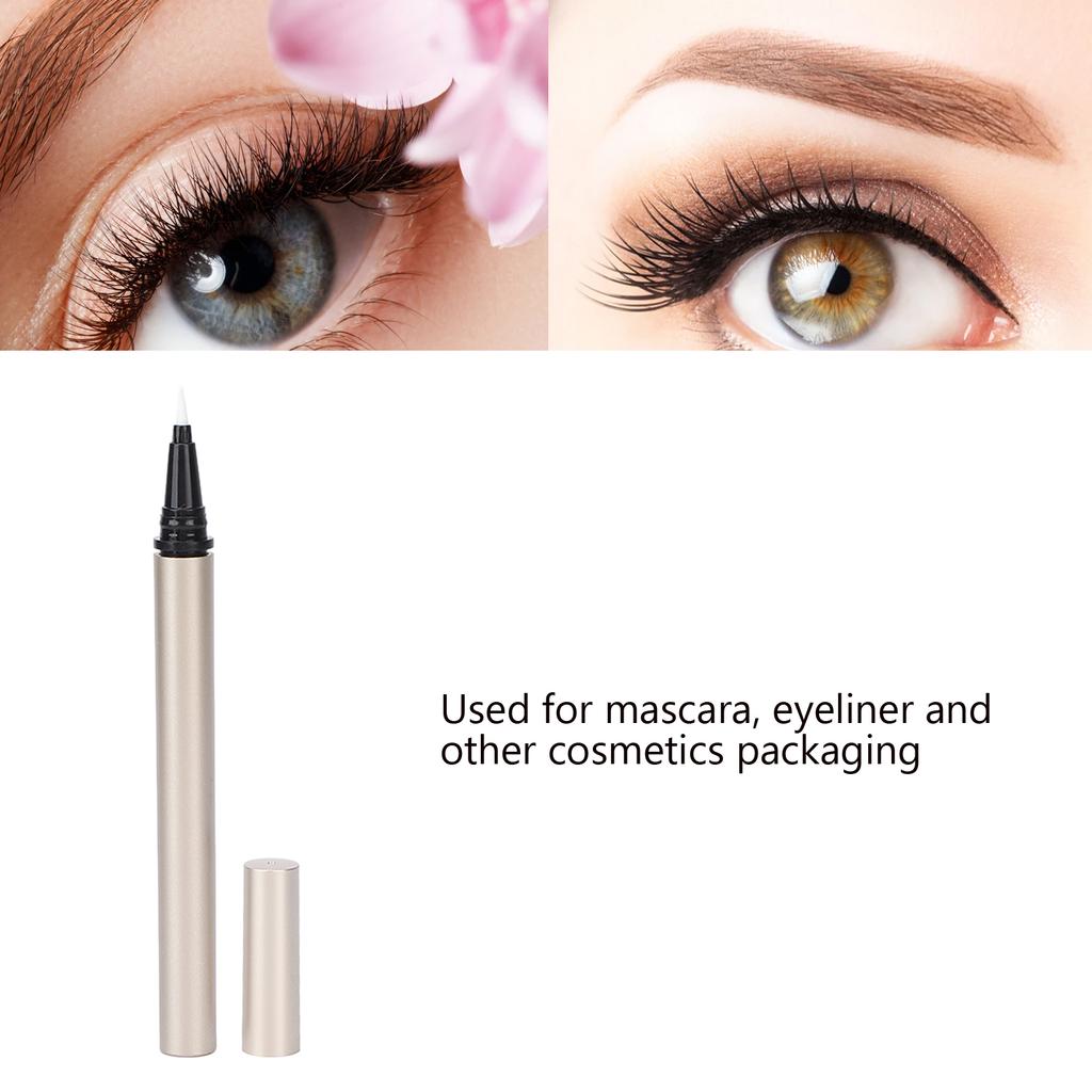 5Pcs Empty Eyeliner Tubes Plastic Refillable DIY Mascara Cosmetic Vials Bottles with Brush