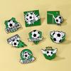 Football Pin, Adorable Cartoon Alloy Drop Oil, Unique Creative Backpack Accessory Sports Series Badge