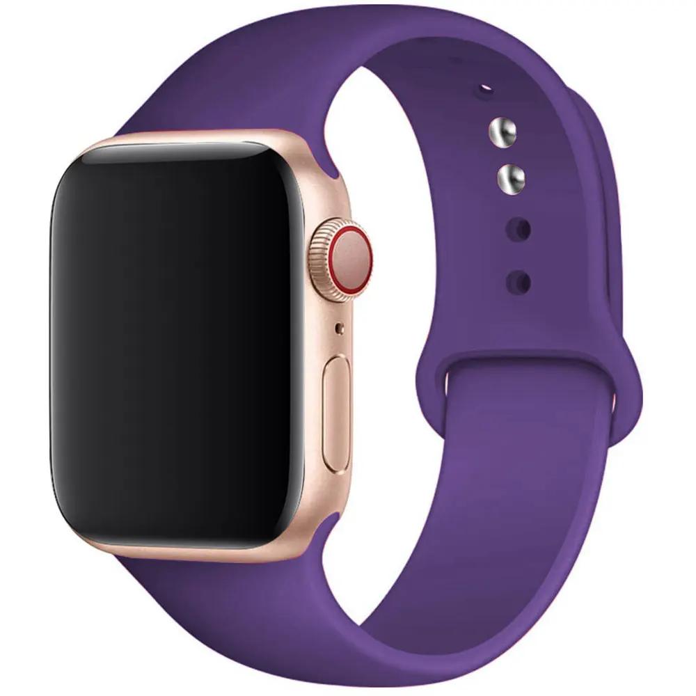 Silikonový řemínek pro Apple Watch 44mm 40mm 49mm 45mm 41mm 38mm 42mm Correa Belt Bracelet pro Apple Watch Series 9 8 7 6 5 3 SE Ultra 2