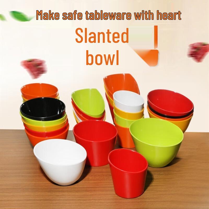 Melamine Slanted Serving Bowl