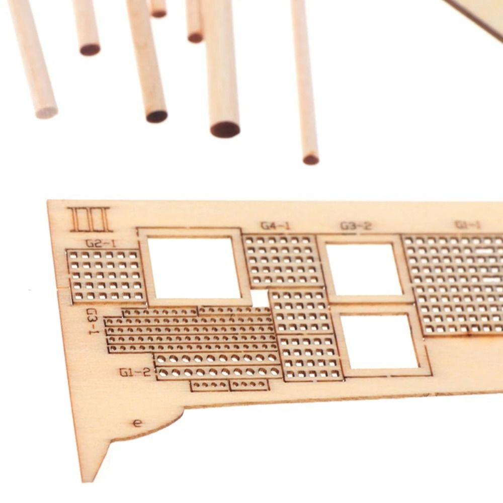 Home Decoration Wooden Ships Model 1:100 Scale Wooden Sailing Boat Boat Assembly Toy DIY Hobby