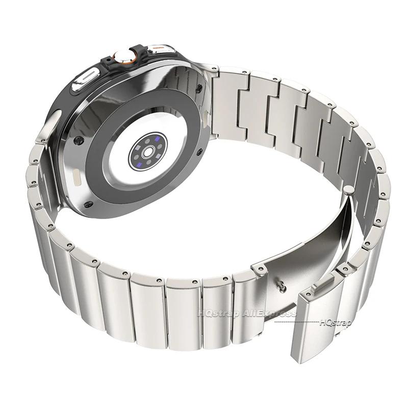 No Gaps Titanium Metal Strap for Samsung Galaxy Watch Ultra 47mm Band for Galaxy Watch 7 Ultra 47MM Waterproof Bracelet Luxury