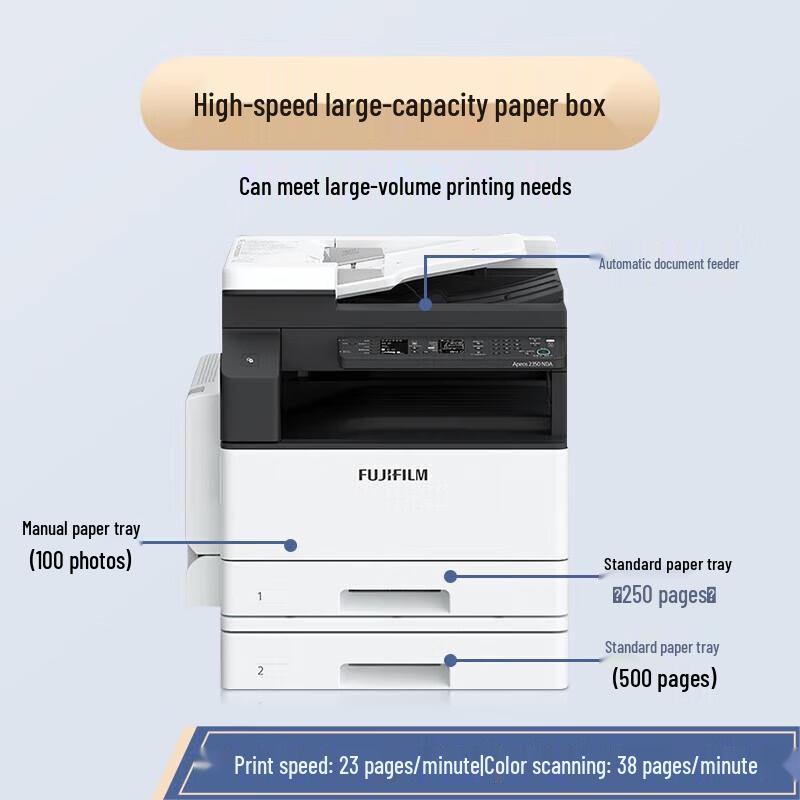 Fuji Apeos 2350NDA A3 Black & White Multifunction Printer CN plug (adapter included)