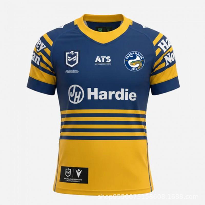 Parramatta Eels NRL Rugby Jersey Mens Womens Sports Team Training Short Sleeve
