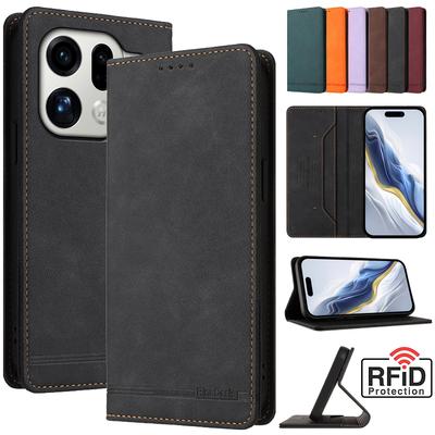 Leather Retro Anti-theft Wallet Flip Case For OPPO Find X9 FindX9 Pro 5G PLG110 PLJ110 Case Phone Cover Magnetic Hasp Card Slot