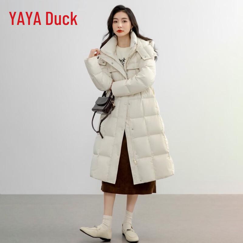 

YAYA Women s Casual Slim-fit Hooded Down Jacket XL