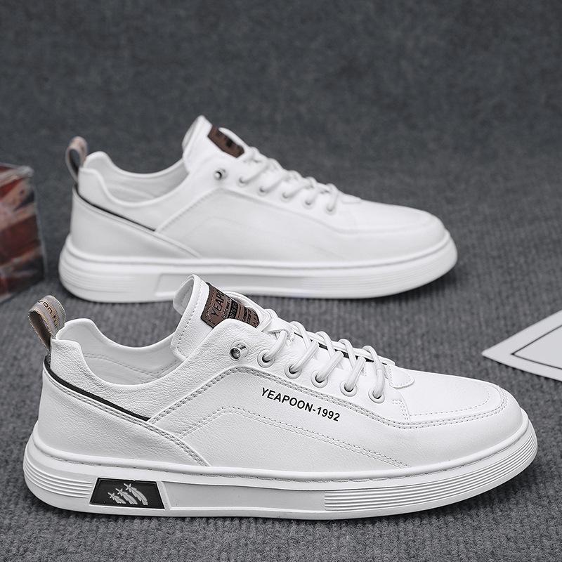 Spring Men'S Shoes New Breathable Little White Shoes Men'S Trend Versatile One-Pedal Board Shoes Non-Slip Student Sports Shoes