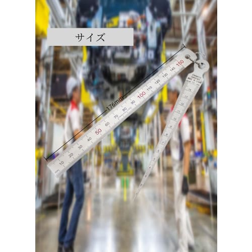 YFFSFDC Gauge Depth Ruler, Hole Inspection Tool, Woodworking Tool, Measuring Kit, Double-Sided Reading, 1-15mm, Silver Stainless Steel