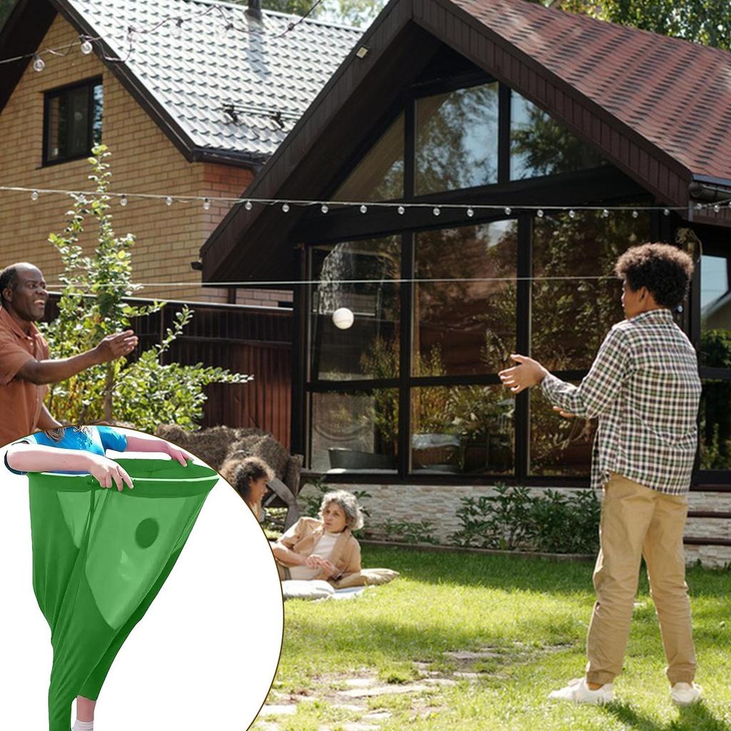 Granny Pants Yard Pitching Party Game Props Family Sack Race Bags with 2 Bouncy Balls Picnic Birthday Outdoor Tossing Game Sets
