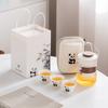 Panda Merchandise Travel Tea Set a Pot of Three Four Six Cups Suet Jade Porcelain High-end Corporate Business Gift Set
