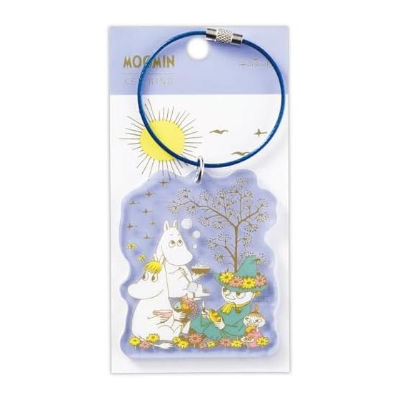 Hallmark Moomin Keychain Happy in Nature Blue 834326