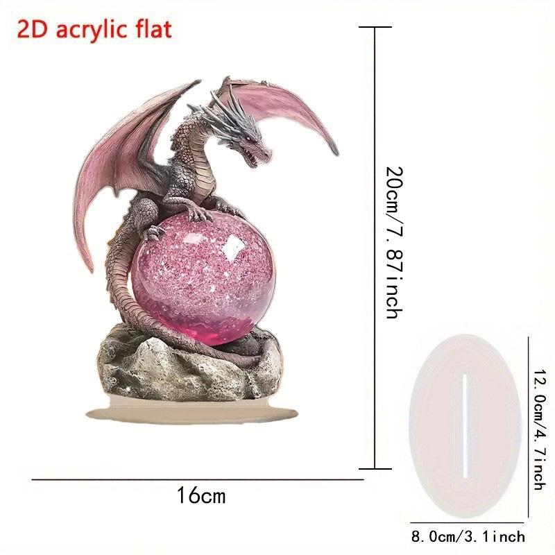 Retro Bohemian Dragon Crystal Ball Acrylic Decoration - Creative Office Gift