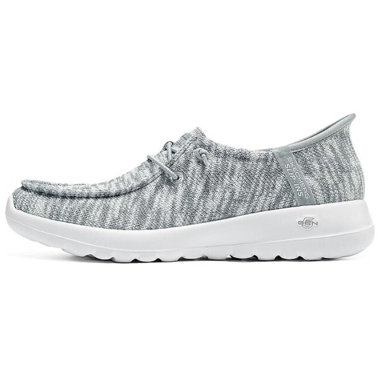Skechers Slip Ins Low Top Casual Shoes Women s Gray White 37.5