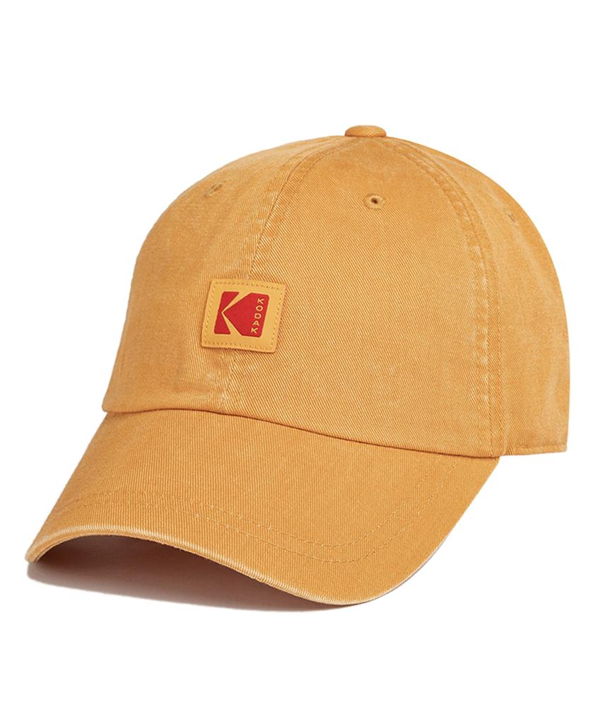 KODAK Square Logo Relaxed Fit Ball Cap Yellow