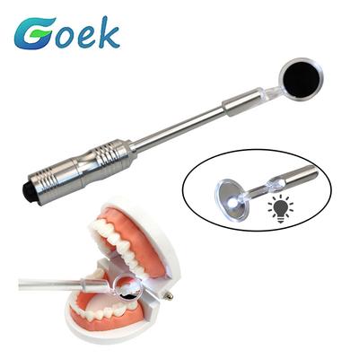 Espelho Dental Iluminado Anti-embaçante Óculos de Higiene Bucal Com Luzes LED Espelho de Exame Ferramenta de Dentista Material