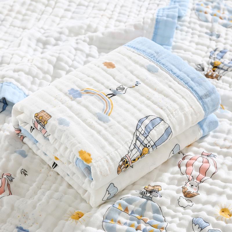 Baby Six-Layer Gauze Cotton Towel & Quilt – Spring/Summer Toddler Blanket