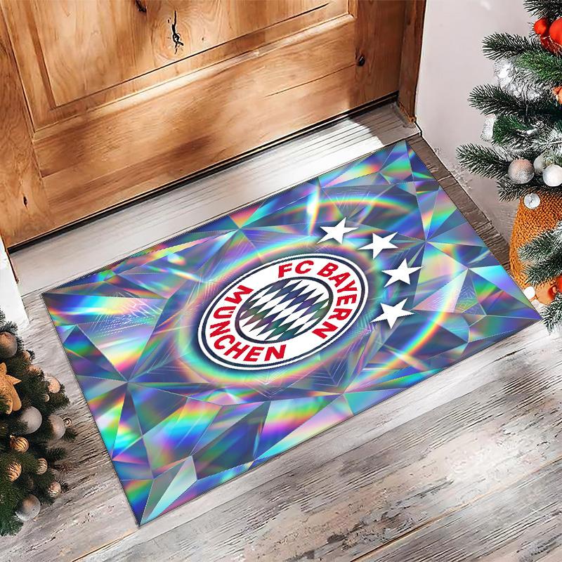 Bayern Munich Printed Flannel Area Rug Non Slip Soft Polyester Floor Carpet Indoor Decor Mat for Bedroom Living Room Sofa Game Room Home Decoration