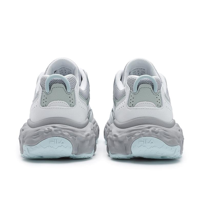 Fila Tornado Fashionable Comfortable Breathable Lightweight Low-Top Casual Shoes Women sneaker White Gray F12W532154FAB