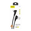 Angled USB To Micro USB Cable Foneng X70, 3A, 1M (Black)