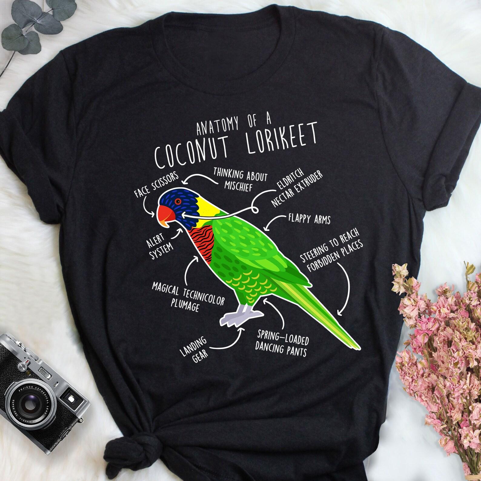 Coconut Lorikeet Shirt, , , Funny Bird Lover Gift, Green-naped Lorikeet, Cute Rainbow Lory T-shirt, Parrot Tshirt, Pet Tee, Mom Dad 120