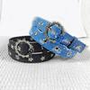 Flower Waist Chain Vintage Flower Denims Belt for Women Proms Stage and Club Party Casual Wear Elaborate Jewelry