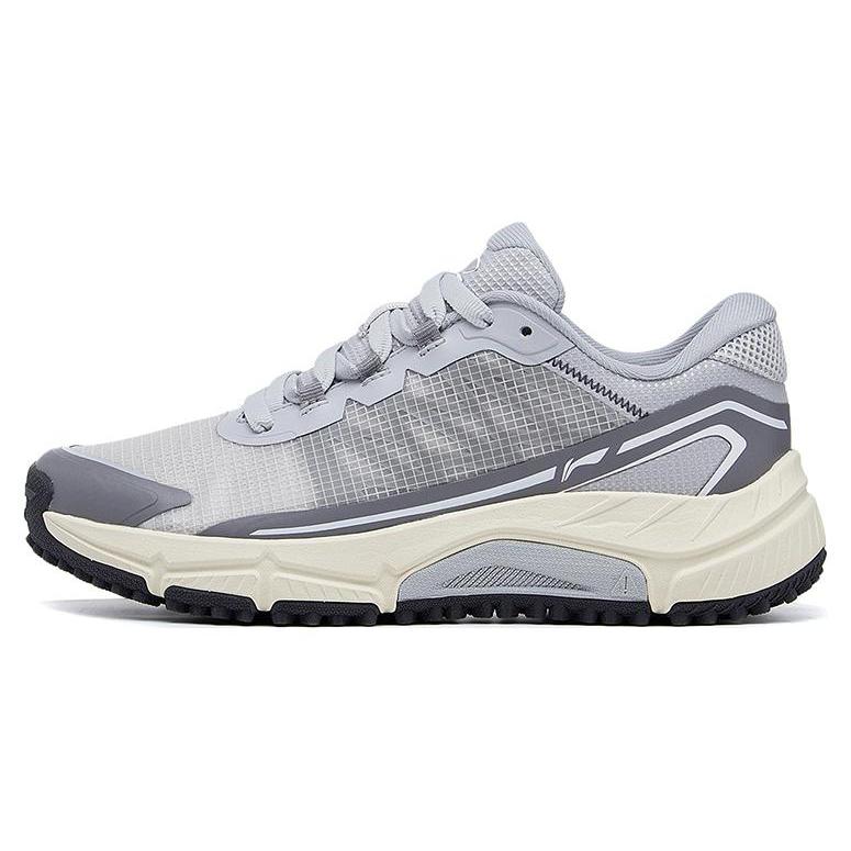 New LiNing Yitai Lite Durable Breathable Low Top Running Shoes Women's Gray ARDT006-4