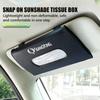 Car Tissue Box Towel Sun Visor Hanging Paper Holder Storage Decor For SsangYong Musso Rexton Torres Kyron Actyon Tivoli Rodius
