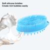 Yousheng Bath Brush 2 In 1 Design Massage Cleansing Brush for Body And Head Silicone Body Exfoliating Scrubber with Anti-Slip Handle