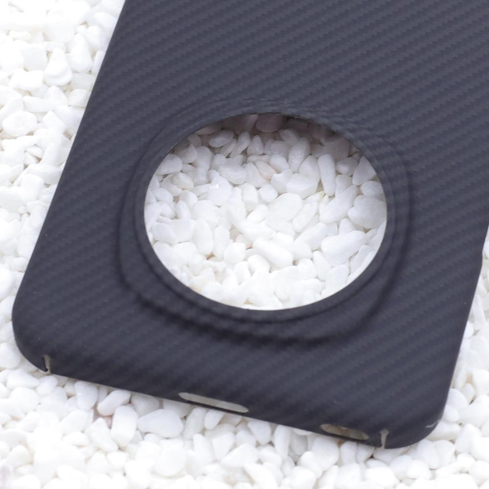 For Honor Magic6 Pro 5G Aramid Fiber Case 600D Fine Texture Slim Phone Cover,Black (Big Lens Hole)