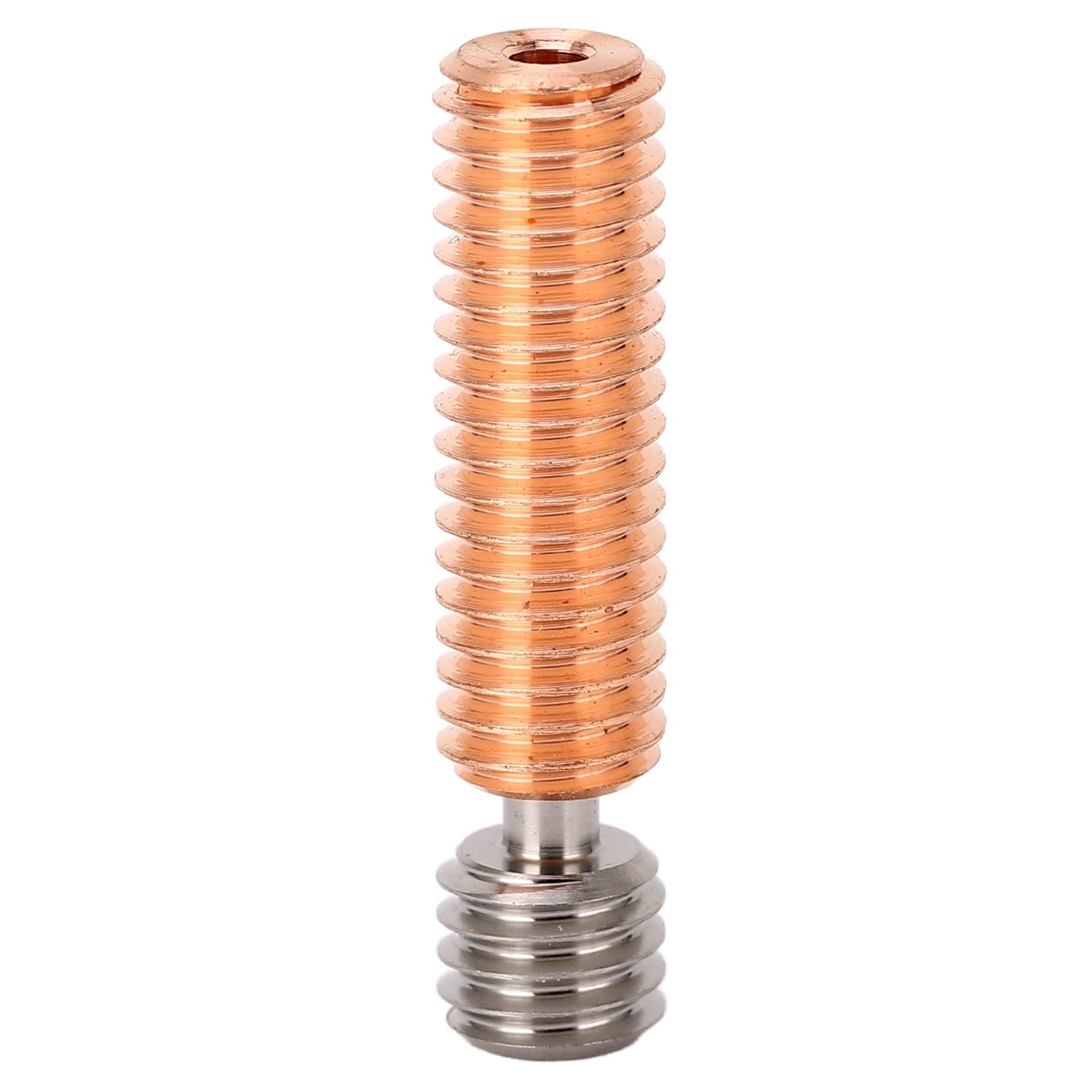 

Bimetal Throat Nozzle Heat Resisting Ti Alloy Copper Threaded Upgrade Hotend Heatbreak for 3D Printer