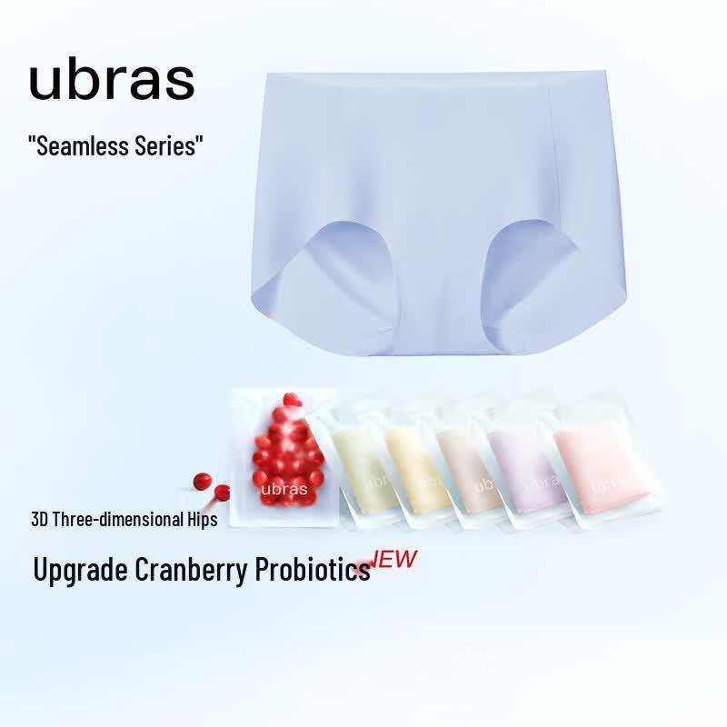 Ubras Women's Seamless High-Elastic Boxer Briefs 3-Pack