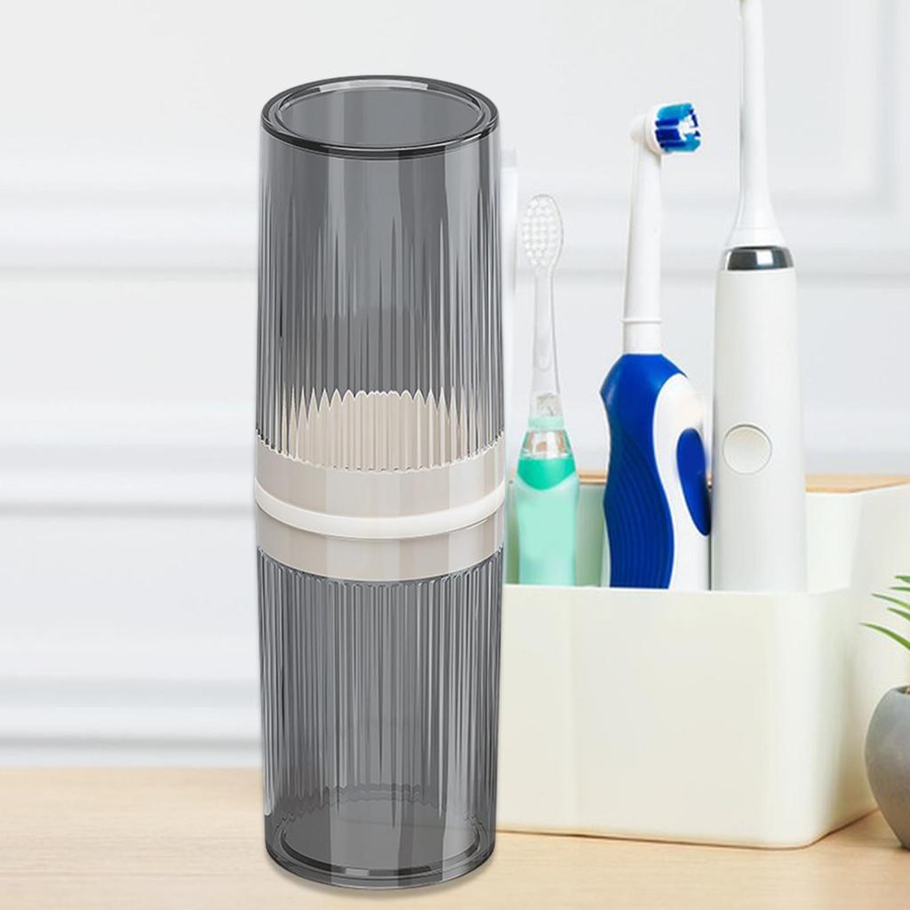 Mouthwash Cup Travel Toothbrush Cup Container with Cover Toothbrush Holder Travel Toothbrush Case for Bathroom Traveling Home