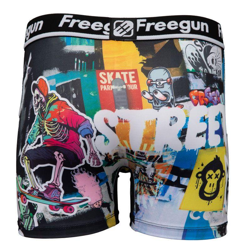 Mikrofaser-Boxer mit Design-Illustration Mann FREEGUN