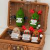 Christmas Positive Energy Dolls Handmade Christmas Desktop Ornaments Finished Knitting Ornament Navidad New Year 2025 Gifts
