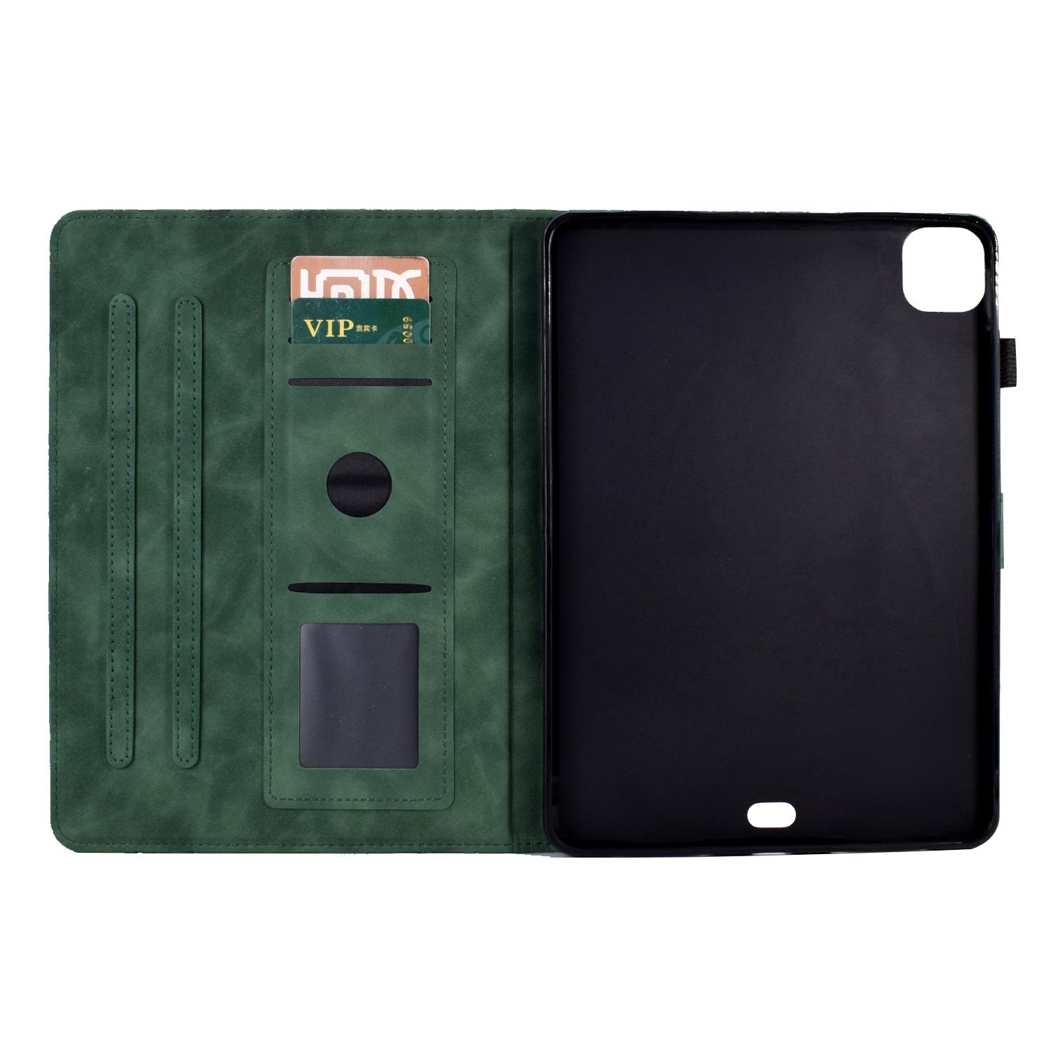 

For iPad Air 11 (2025)/(2024)/Air (2020)/(2022)/Pro 11 (2022)/(2021)/(2020)/(2018) Case Tree Leather Tablet Cover Green