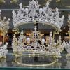 Gold Metal Princess Crown Stand Holder Crystal Headbands Storage Organizer