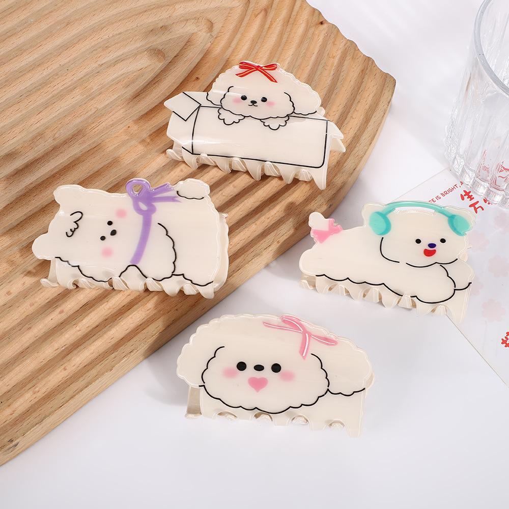 Waterproof Cartoon Animal Shark Clip Sweet Women Hair Accessories Acrylic Hair Claw  Gifts