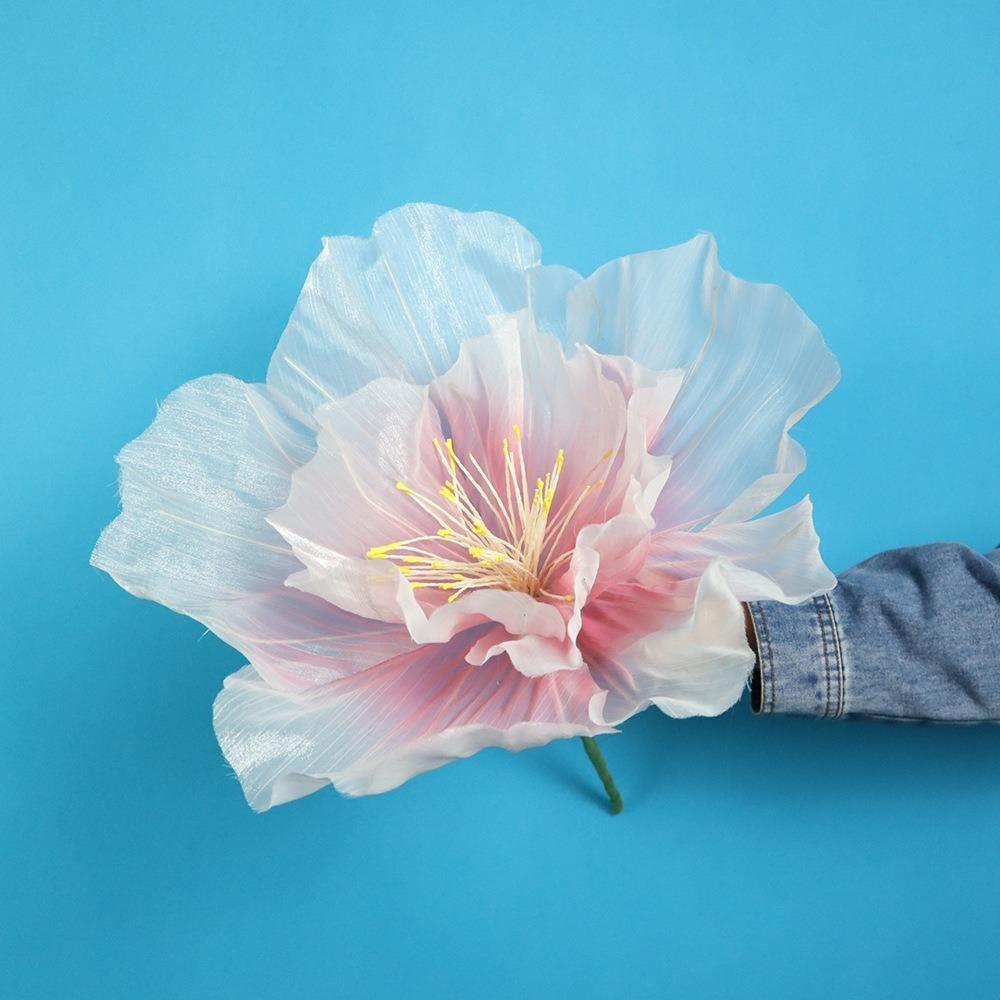 Giant Gauze Large Flower Head 30/40/50cm Fake Flowers New Yarn Flower  Outdoor