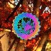 3D Flowing Wind Spinner 10cm 10 Styles Yard Garden Mirror Rainbow Stainless Catcher Hanging Decor