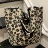 Striped Plush Bag Women's 2025 Autumn New Trendy Fashion College Style Tote Bag Casual Large-capacity Woolen Bag